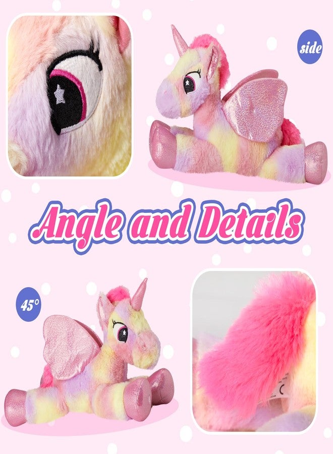 Glow Guards 18" Light up Musical Rainbow Unicorn Stuffed Animal,Glitter Sequins Unicorn Plush Toy,Children's Day Birthday Holiday for Girls Toddlers - Image 3